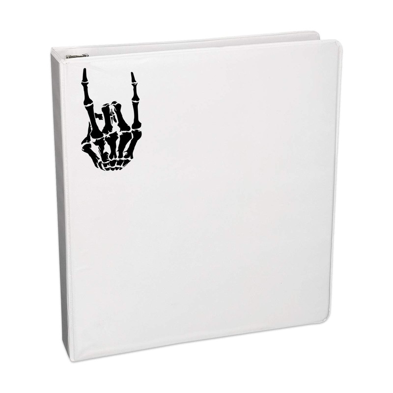 Bargain Max Decals Skeleton Devil Horns Hand Decal Notebook Car