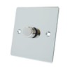 Alliance Electrical FPC1GDIMLED Polished Chrome Flat 250W-10 Amp Single 1