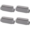 CKVIHAV 4Pack 3/4 Inch Rigid PVC Conduit Body Type C,
