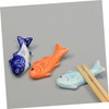 Cabilock Unique Fish Ceramic Chopstick Rests Holders Sturdy and Stylish