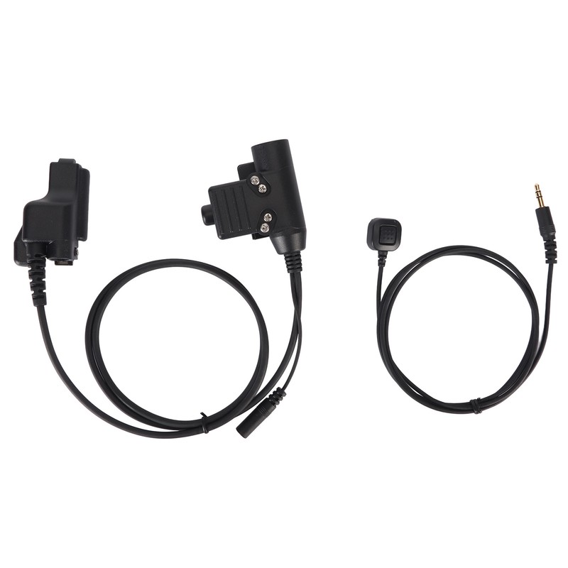 U94 PTT Adapter Durable Portable Military Intercom Headset Adapter for