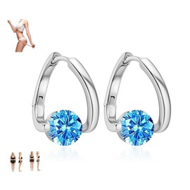 Lymphatic Prime Lymph Activity Acupressure Earrings - Lymph Detox Drainage Hoop Earrings with Germanium for Birthday Gifts