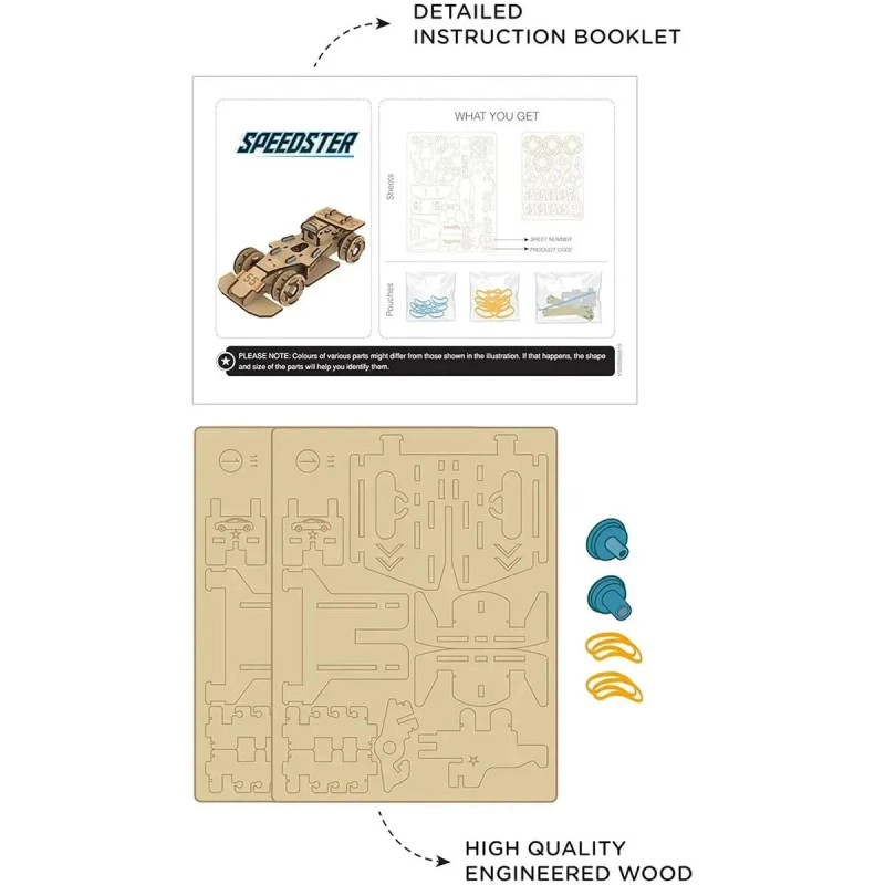 Smartivity Speedster with Launcher - STEM Toy Building Set -