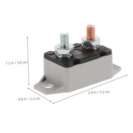 Mobestech 50a Car Circuit Breaker Manual Reset Audio Protection Device for Vehicles Inline Circuit Safety Switch Reliable Overload Protection for Automotive and Systems