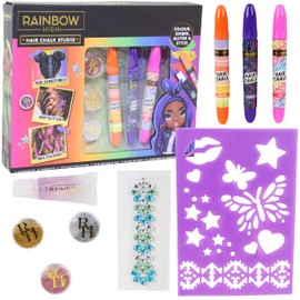 Toyland® Rainbow High Hair Chalk Studio - Colour, Ombre, Glitter & Style! Girls Dress Up