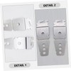 Hohopeti Dishwasher Side Brackets Set Dishwasher Mounting Clips Plate Dishwasher