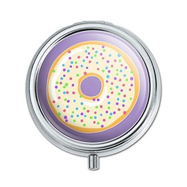 Cute Donut Pastel Sprinkles Spring Yummy Pill Case Trinket Gift Box