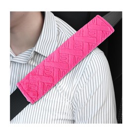 Dickno 2 PCS Car Seat Belt Pads Cover, Soft Comfortable Safe Belt Shoulder Strap Covers Harness Pad Helps Protect Your Neck and Shoulder, Universal Interior Accessories for Most Vehicles (Pink)