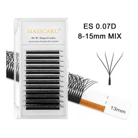 Blister Masscaku Extensión De Pestañas Mink 8d W 8-15mm Mix