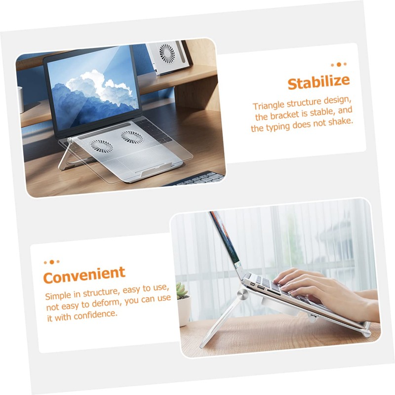 OSALADI Laptop Stand Height and Dual Cooling Fans Ergonomic Notebook
