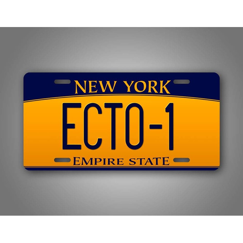 Ghostbusters Movie Prop License Plate New York ECTO-1 Novelty Auto