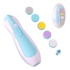 Lima Uñas Electrica Bebe Adultos 6 Cabezal Luz Led Portatil