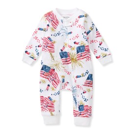Burt's Bees Baby Boys Footless Pajamas, Sleep and Play Loose Fit, 100% Organic Cotton Soft One-piece PJs, Sizes NB to 6-9 Months
