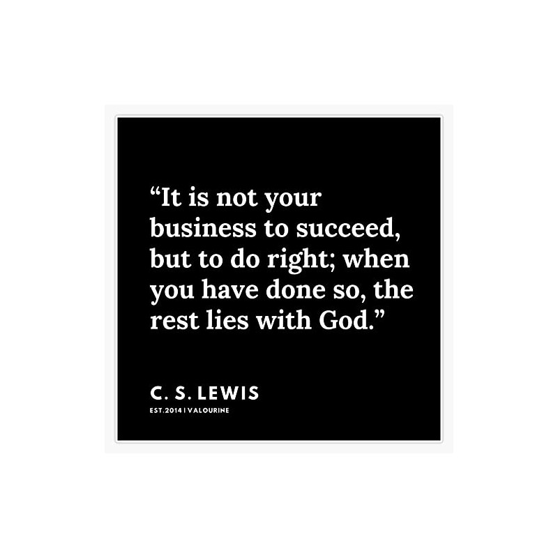 10 | 191121 | C. S. Lewis Quotes Bumper Sticker