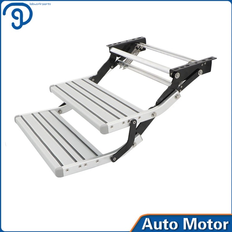 labwork RV Camper Steps Stair Anti-Slip Aluminum 2 Step Pull