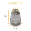 TOOLIOM 24Pcs Plasma Cutter Torch Consumables AG-60 Cutting Torch Nozzles