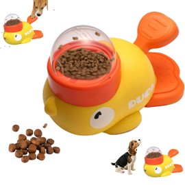 Dog Interactive Treat Feede Toys: Duck-Shaped Food Slow Dispenser,Enrich Activities, Promote IQ Training and Entertainment,Pet Puzzle Toy Suitable for Dogs and Cats