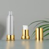 UPSTORE 4Pcs 30ml/1oz Empty Plastic Airless Pump Bottle Refillable Vacuum
