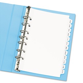 Avery 11313 Pre-Printed Dividers,W/7 Holes,12-Tabs,A-Z,8-1/2-Inch X5-1/2-Inch,We