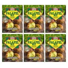 Ziyad Falafel Dry Mix - 12 oz Gluten-Free, Vegan, Non-GMO, No Additives, No Preservatives - Vegan/Vegetarian Spice Mix with Minced Onion, Garlic, Sesame - Great for Making Veggie Burgers and Snacks (Pack of 6)