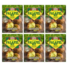 Ziyad Falafel Dry Mix - 12 oz Gluten-Free, Vegan, Non-GMO, No Additives, No Preservatives - Vegan/Vegetarian Spice Mix with Minced Onion, Garlic, Sesame - Great for Making Veggie Burgers and Snacks (Pack of 6)
