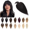 SEGO Hair Toppers for Women Real Human Hair With Bangs
