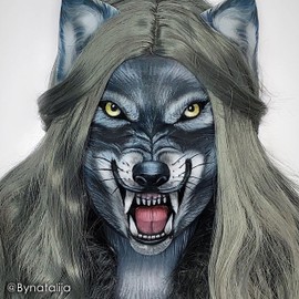 Mehron Makeup StarBlend Cake Makeup | Wet/Dry Pressed Powder | Powder Foundation | Monster Grey Face Paint & Body Paint 2 oz (56g)