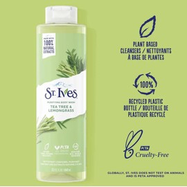 St. Ives St Ives Tea Tree Lemongrass Purifying Body Wash Pack of 2 11 Fl Oz