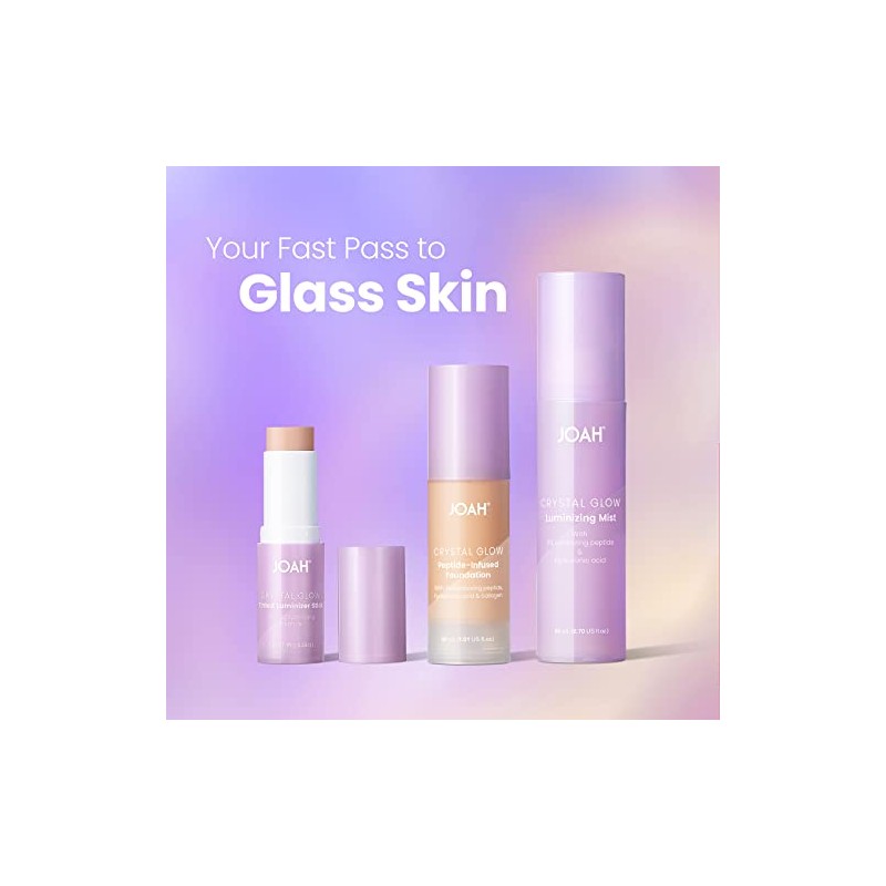 Joah Base De Maquillaje Con Péptidos Crystal Glow, Maquillaje Coreano