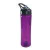 NuFazes 25 Oz Purple Plastic Water Bottle with Flip Up
