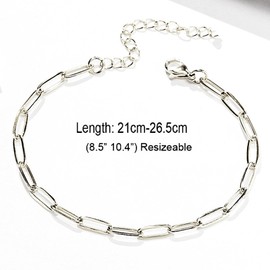 The 20-piece set consists of 10 gold and 10 silver bracelets, DIY jewelry making (gold + silver) stainless steel bracelets for women and men for festive events