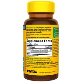 Nature Made Nature Made Vitamin D3 K2 5000 IU (125 mcg) Vitamin D Dietary Supplement for ...