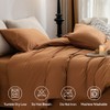 JELLYMONI Burnt Orange Duvet Cover Queen Size - 100% Washed