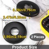 Isslly 2 Pack Shower Arm Flange, 2.5" Round Replacement Escutcheon