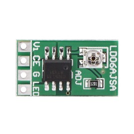 Constant Current Adjustable Module，Aluminum Miter T-track PWM Control Board DC 3.3V 3.7V 5V LED Driver 30-1500mA for LED 18650 Li-ion