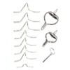 SALUTUY Guide Ferrules Rod, Fly Fishing Guide Stainless Steel with