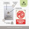 LUCKYLINDE Retro Tin Sign Suitable for MG Oldtimer Fans and