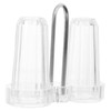 MAGICLULU 2 Sets Dispenser Holder Acrylic Spice Bottle Condiment Jar
