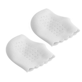 Gel Heel Protectors, Breathable Hole Design Heel Cups Sleeve Socks Silicone Heel Cushion, Great for Relieve Heel Pain, Heal Dry, Cracked Heel, Heel spur, Sore Heel, Plantar Fasciitis Treatment (white)