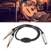 6.35mm Splitter Y Cable Mono Female to Dual Male 1/4