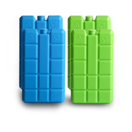 sunVigorous Ice Packs for Cool Bag, Ice Packs 4/8 Pieces of 200 ml, Reusable Ultra Thin Cooling Element, Suitable for Outdoor Use to Keep Food Fresh (Bla2 Green2)