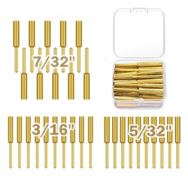 Ayzsdnh 30 Pcs Chainsaw Sharpener Diamond Grinding Head, High Hardness Titanium Plated Grinding Wheel for Electric Chain Saw Jewelers Stone, 5/32, 3/16, 7/32 Inch (Gold)