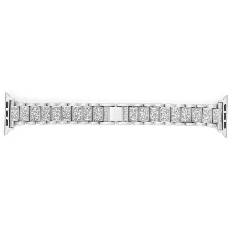 Watch Band Full Rhinestones Strap Metal Wristband Replacement Compatible for