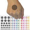 Geometric Striped Circle Temporary Tattoo Water Resistant Fake Body Art