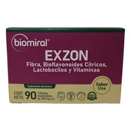 Exzon Biomiral Tabletas Masticables 90 Unidades 490g                                                                                                  