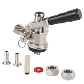 Dispensador Portátil de Cerveza de Barril Tipo S Diseño Antirreflujo en ángulo R con Válvula de Alivio de Seguridad Accesorios de Preparación para Bares, Hoteles, Restaurantes