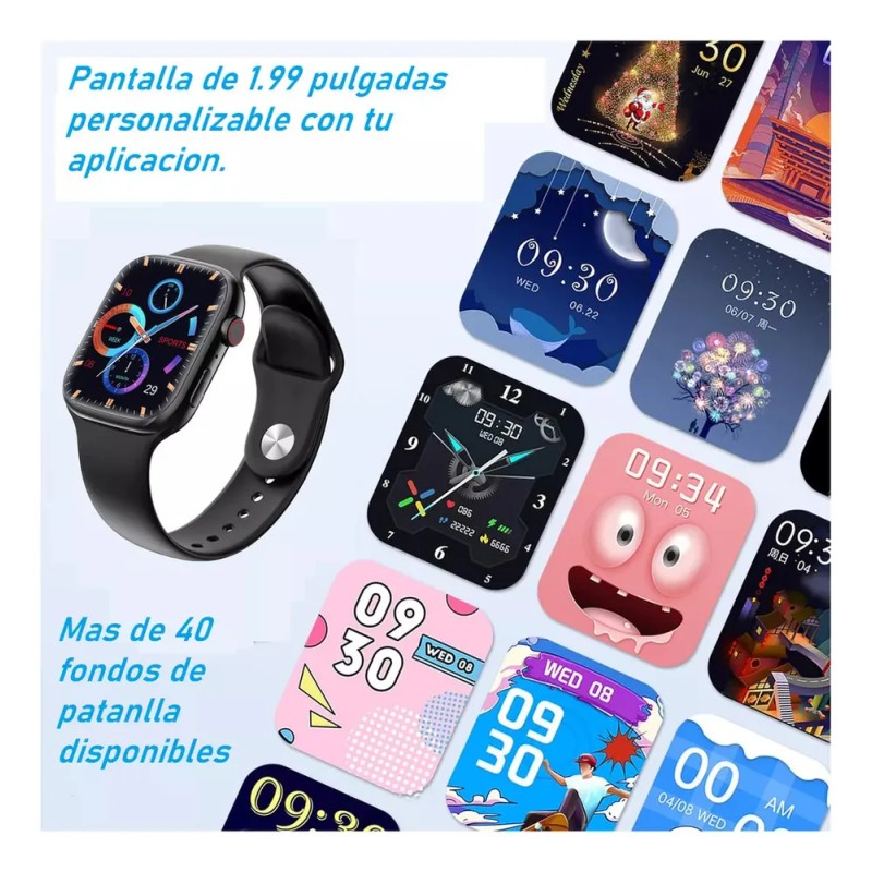 Reloj Inteligente T500 Ultimate Smartwatch Para Mujer Y Hombre Con