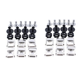 TAKPART 40 pieces 5-piece underbody underrun protection engine underbody cover mounting clips clips bumpers 4A0805121A 4A0805163