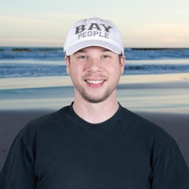 Pavilion - Bay People - White Adjustable Baseball Hat Cap Gift Boat Ocean Seaside Waterfront Outdoorsy Adventurous Present