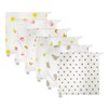 BEIBXHQQ 6 Pieces Baby Cotton Square Towels, Crepe Cotton Square